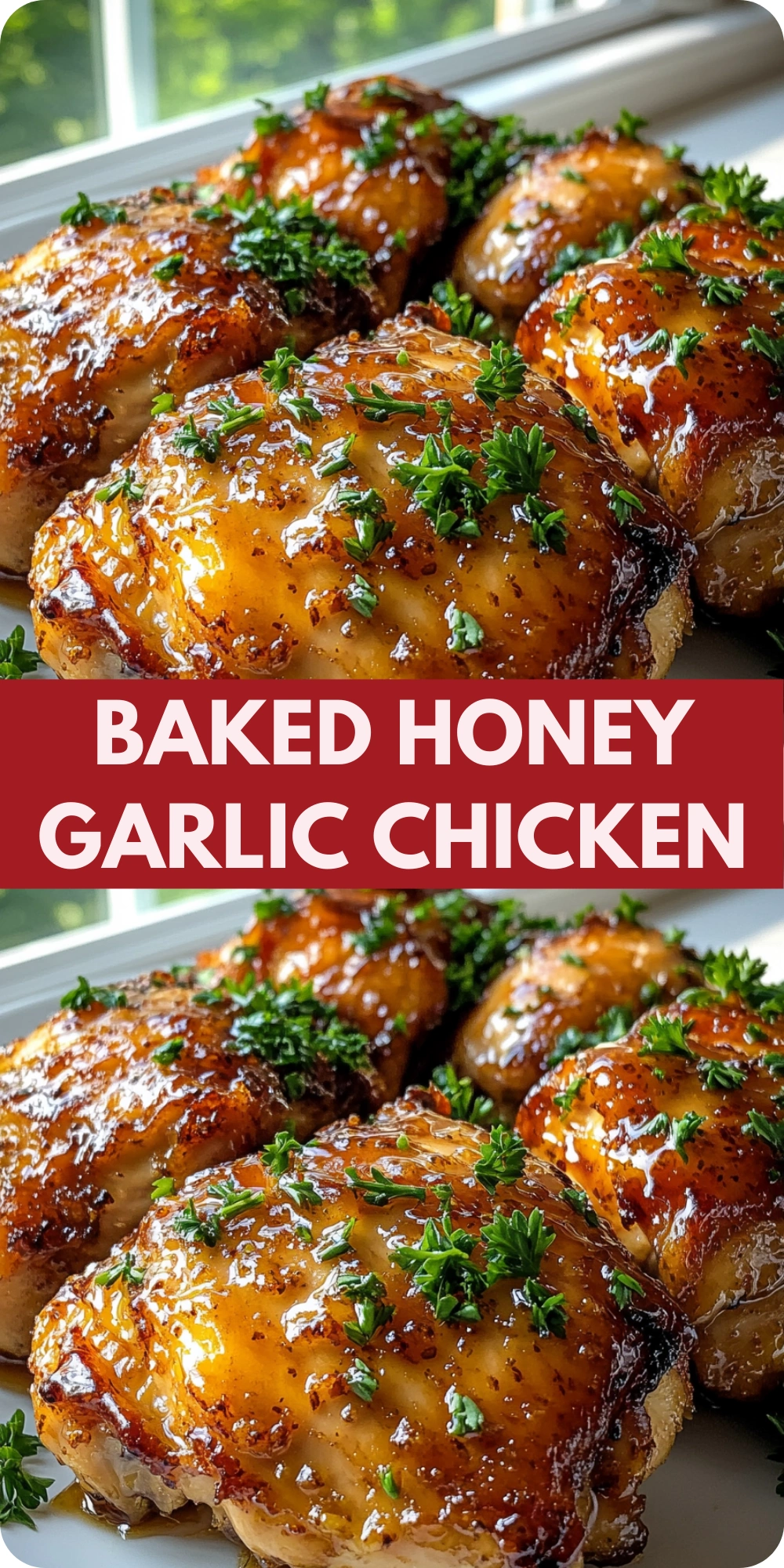 Baked Honey Garlic Chicken