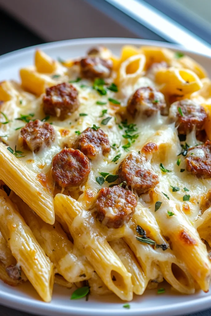 Baked Penne with Sausage