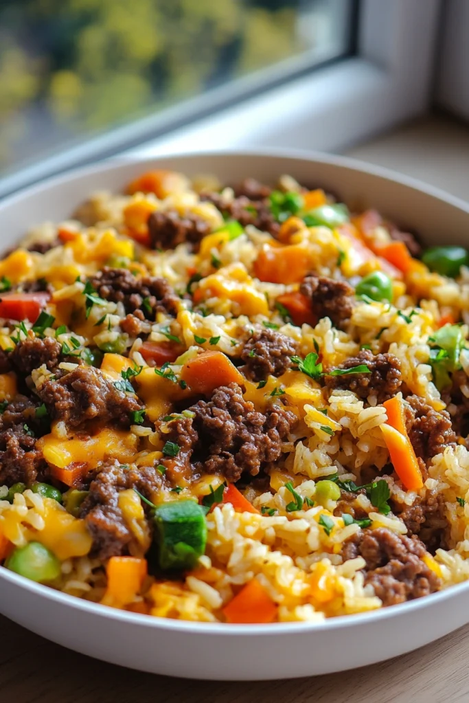 Beef and Rice Skillet