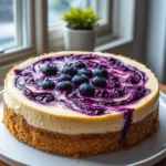 Blueberry Swirl Cheesecake