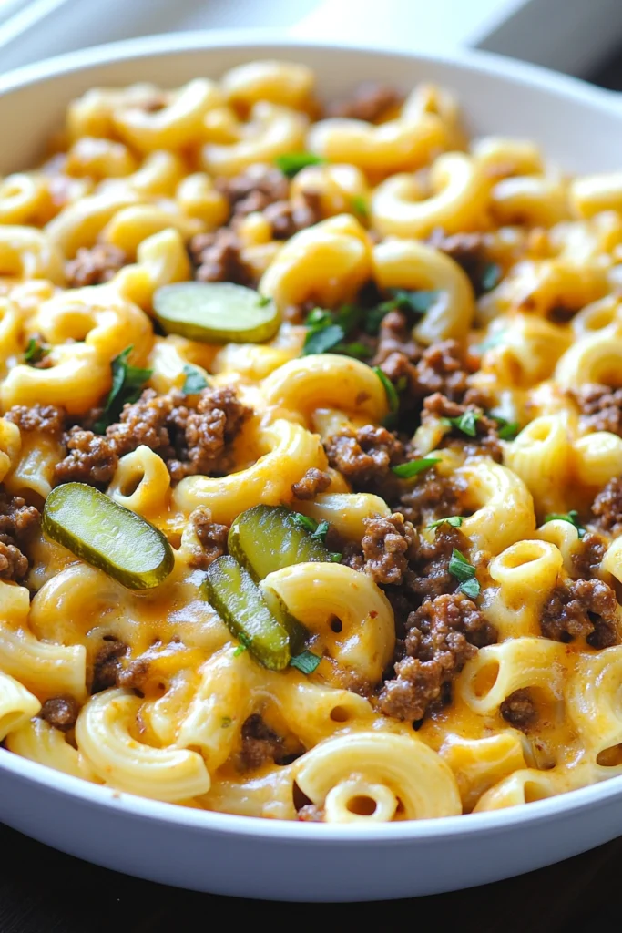 Cheeseburger Macaroni Skillet