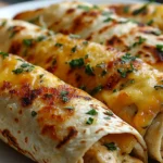 Cheesy Garlic Chicken Wraps