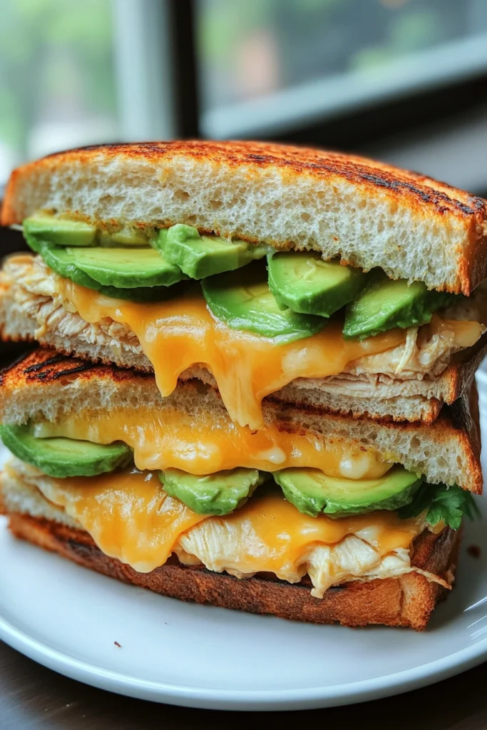 Chicken Avocado Melt Sandwich