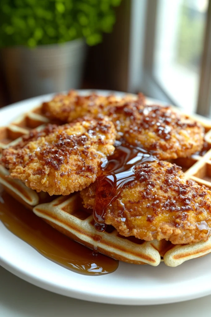 Chicken Tenders and Waffles