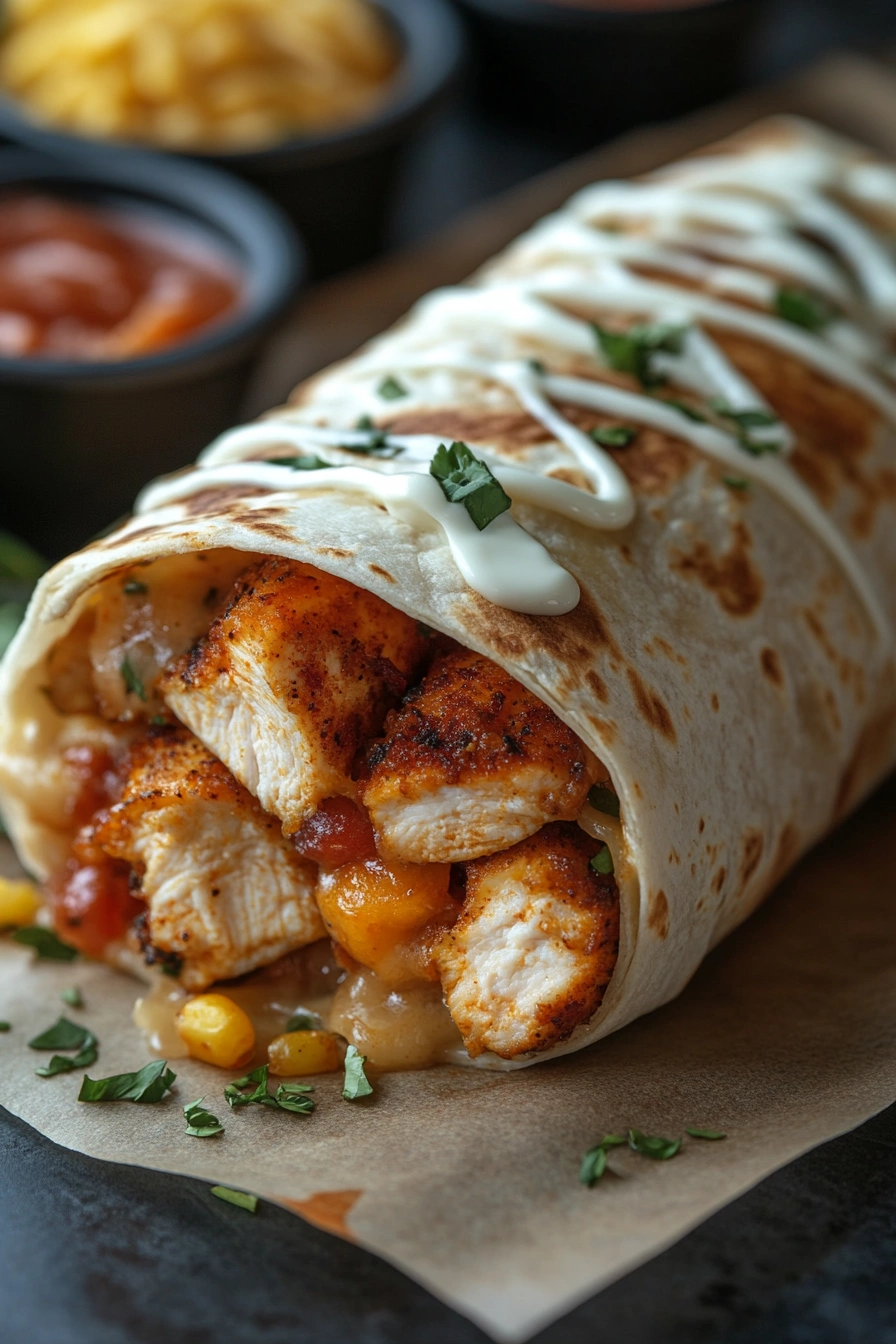 Chipotle Ranch Grilled Chicken Burrito