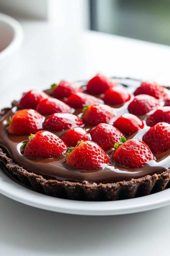 Chocolate-Covered Strawberry Pie