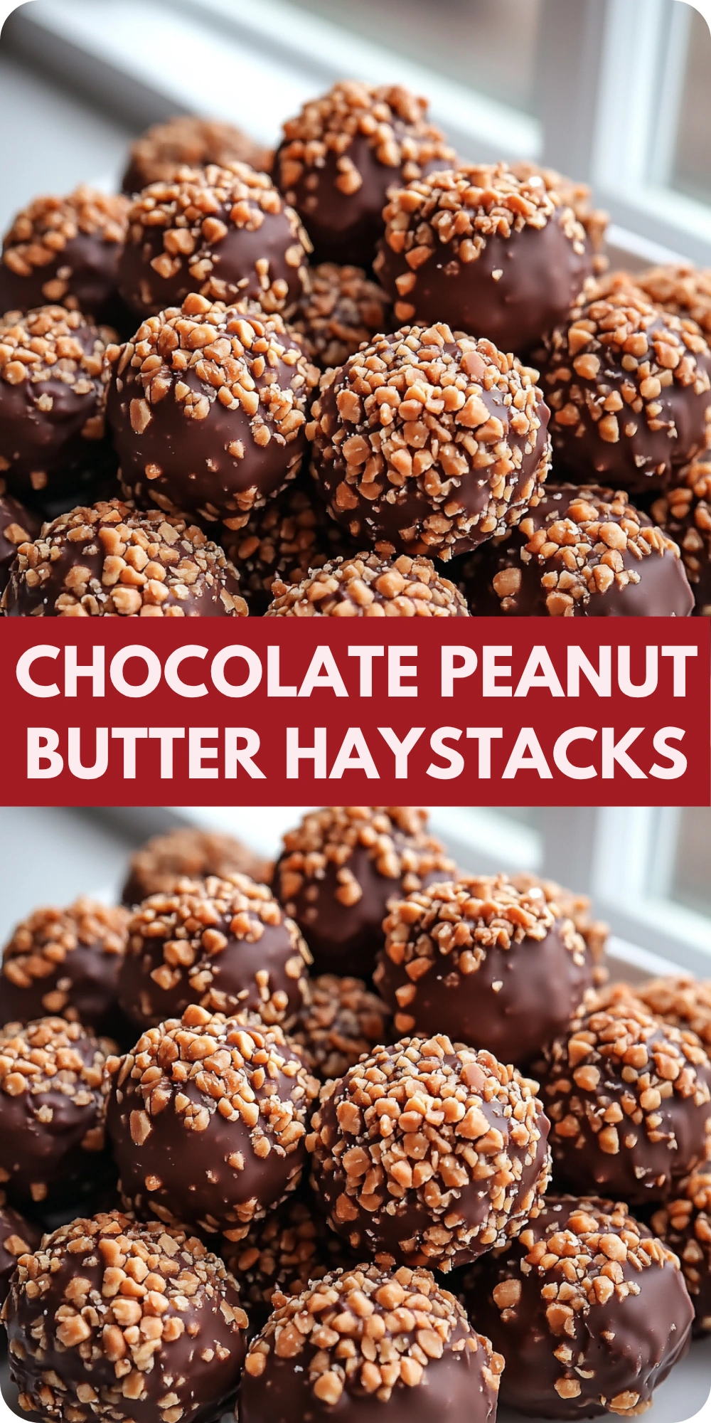 Chocolate Peanut Butter Haystacks