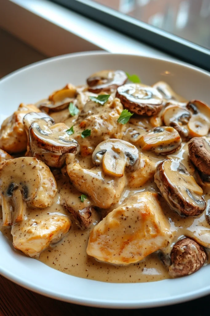 Creamy Chicken Mushroom Skillet