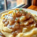 Creamy Mashed Potatoes with Gravy