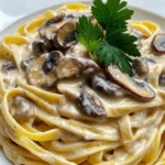 Creamy Mushroom Fettuccine