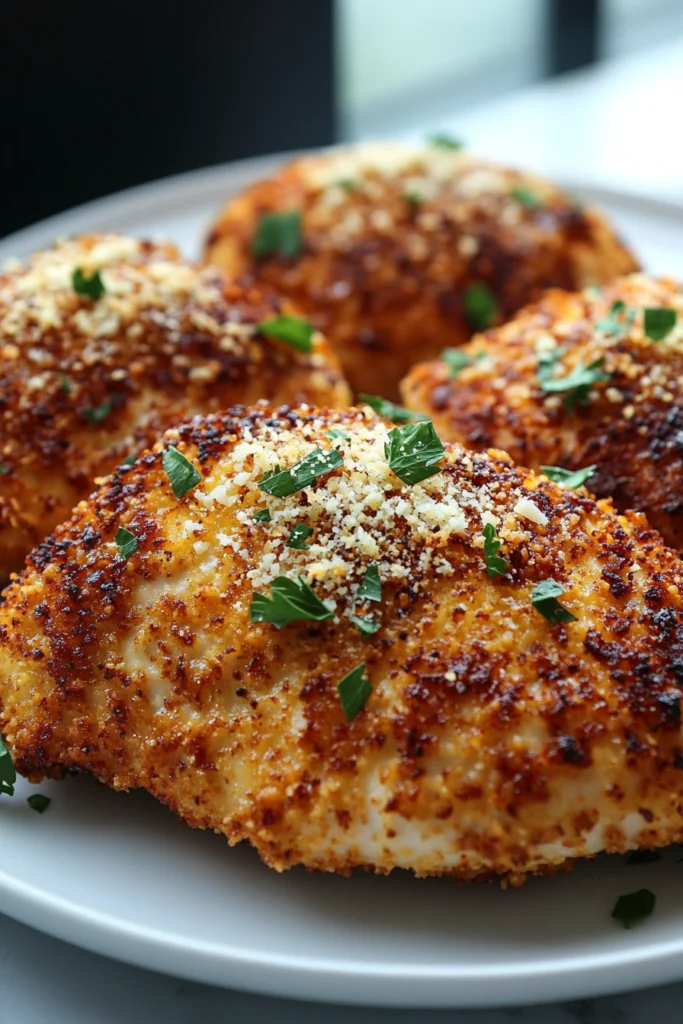 Crispy Parmesan Crusted Chicken