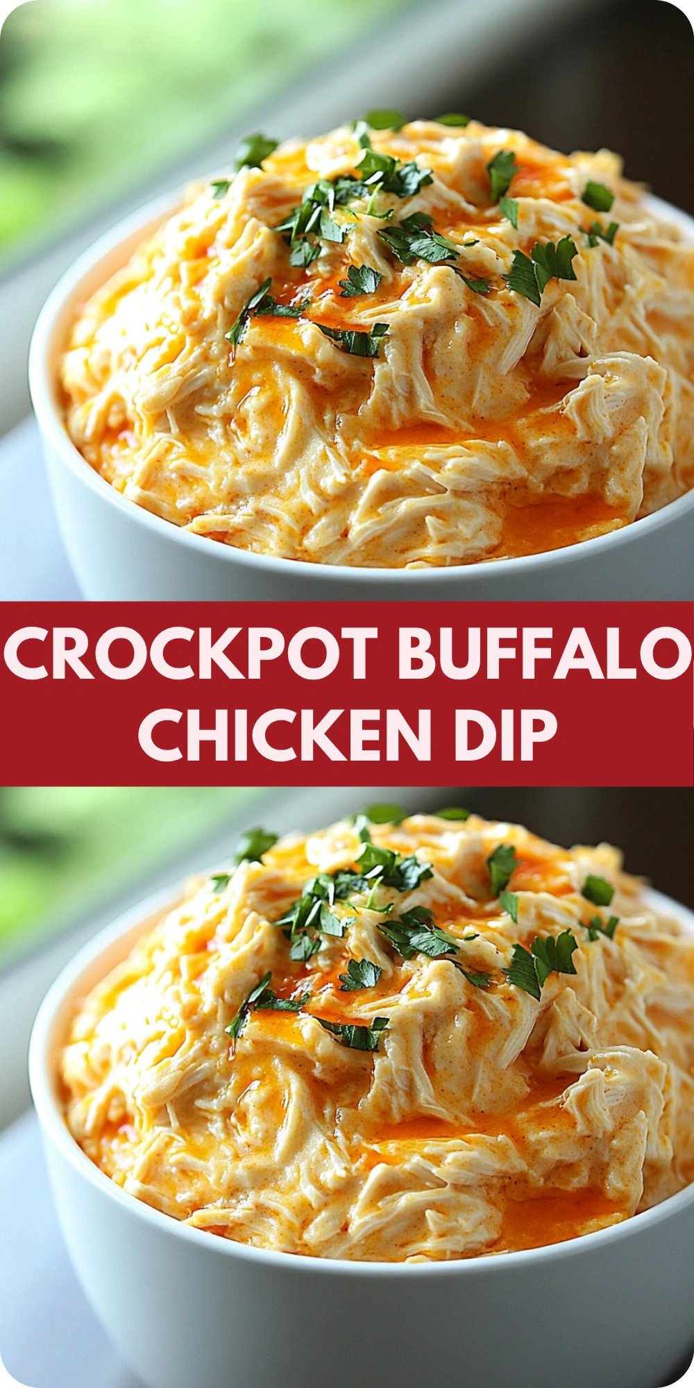 Crockpot Buffalo Chicken Dip