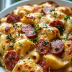 Crockpot Pierogi Casserole With Kielbasa