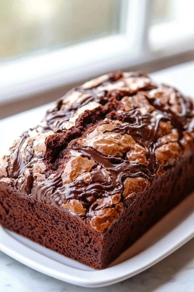 Hot Fudge Brownie Bread