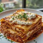 Lasagna with Ricotta and Meat Sauce