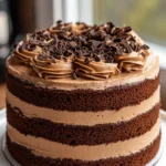 Mocha Coffee Birthday Cake with Espresso Buttercream