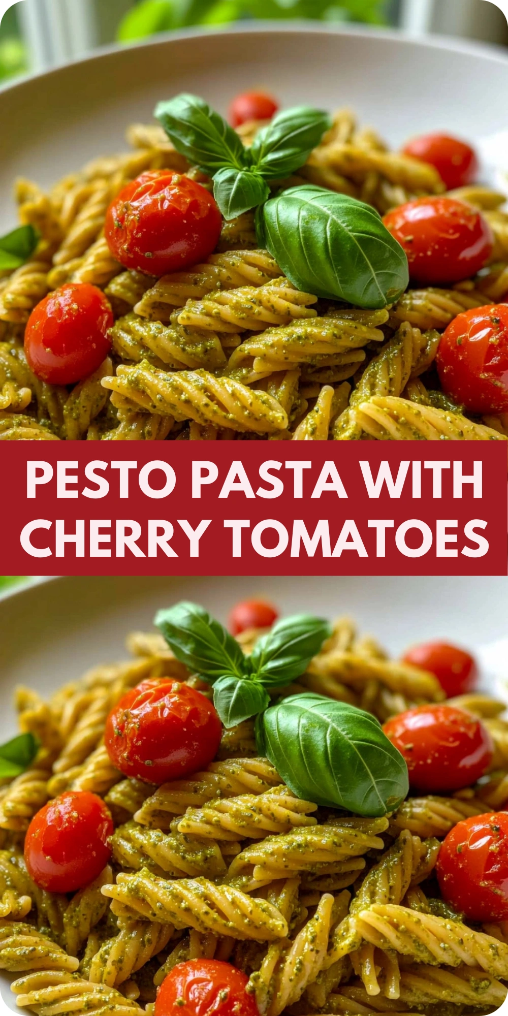Pesto Pasta with Cherry Tomatoes