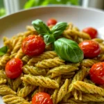 Pesto Pasta with Cherry Tomatoes