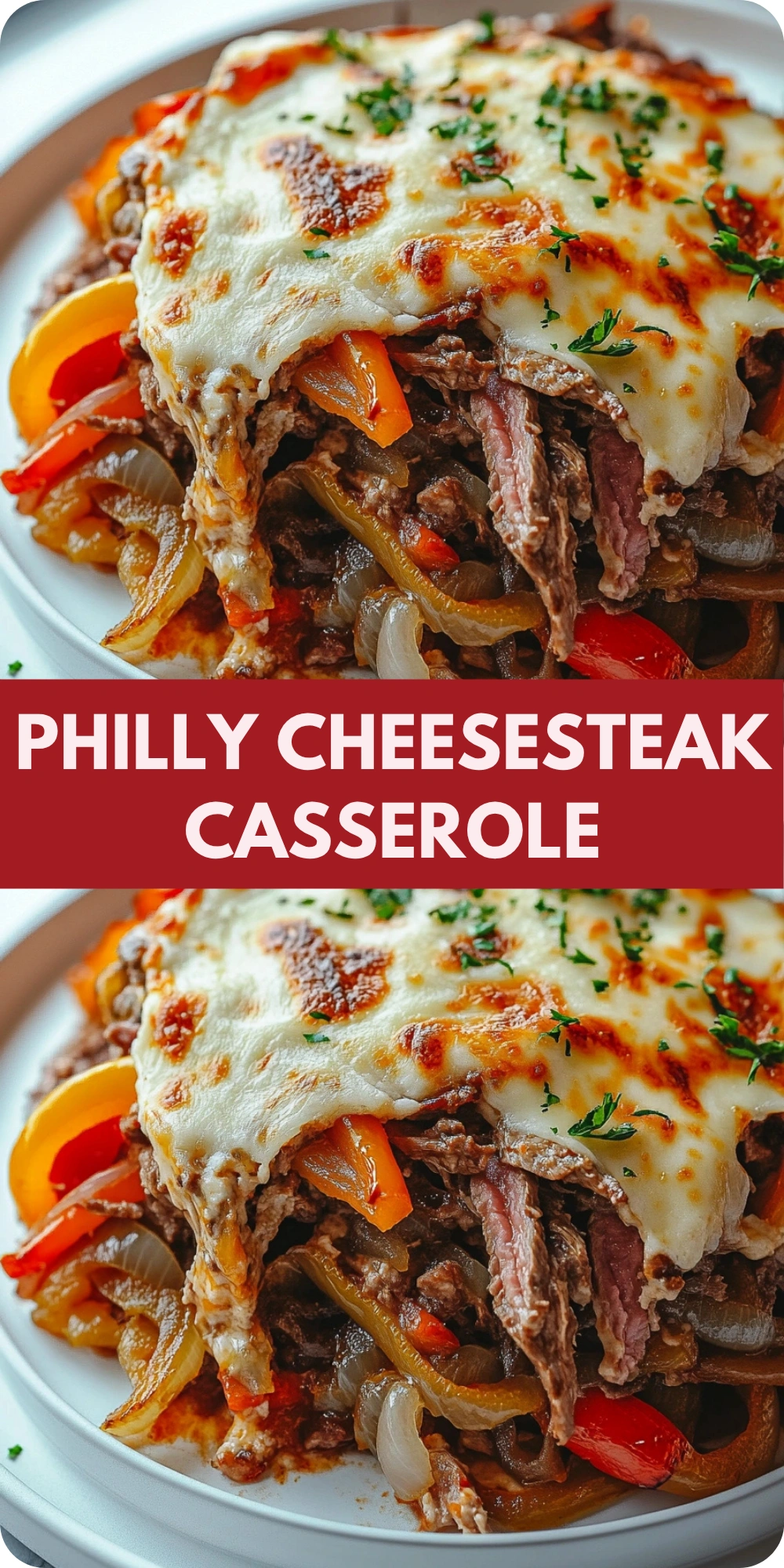 Philly Cheesesteak Casserole