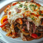 Philly Cheesesteak Casserole