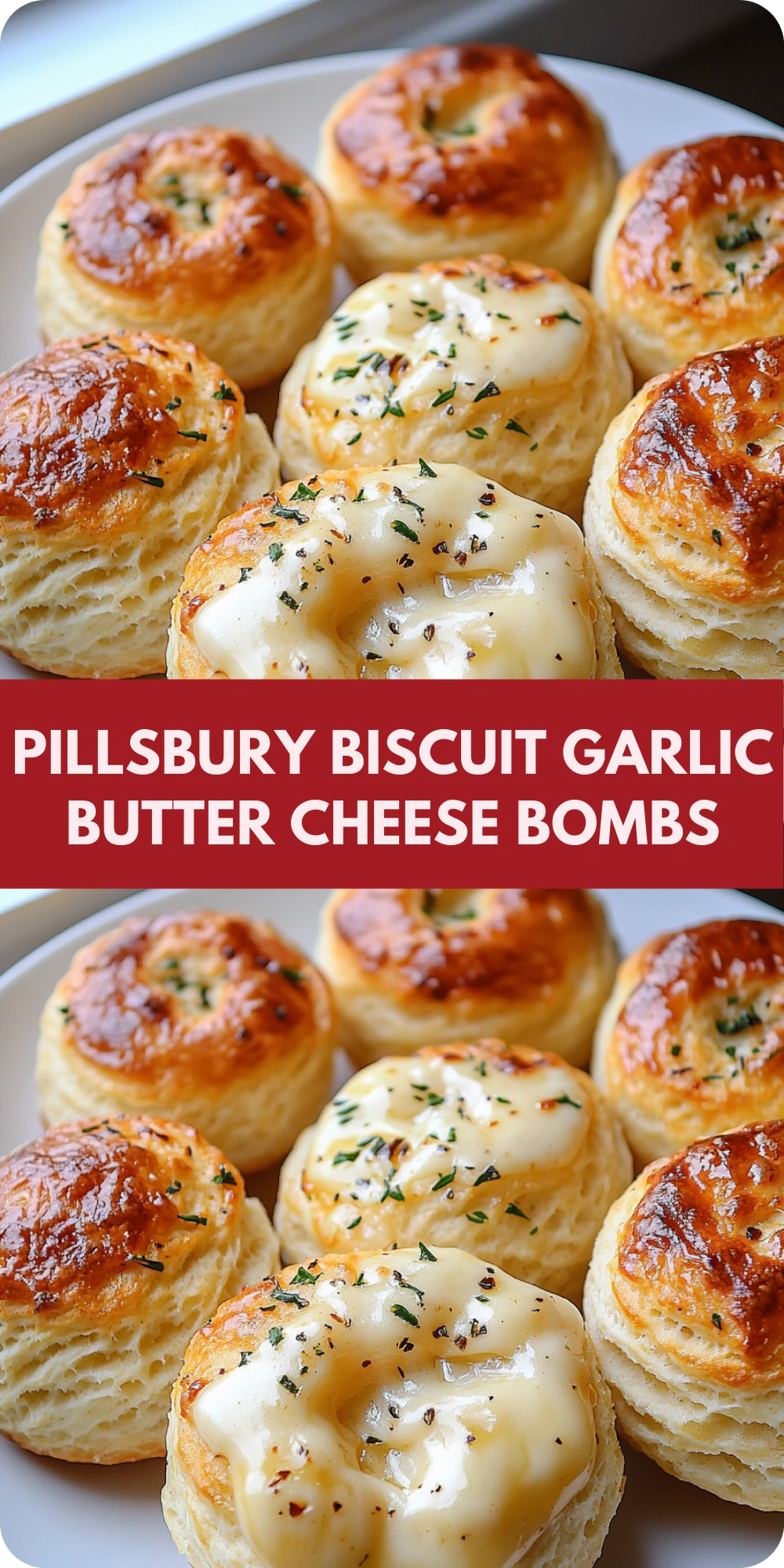 Pillsbury Biscuit Garlic Butter Cheese Bombs