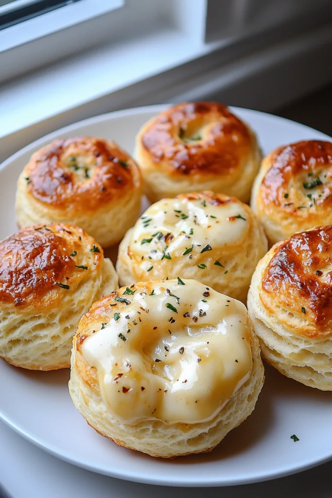 Pillsbury Biscuit Garlic Butter Cheese Bombs