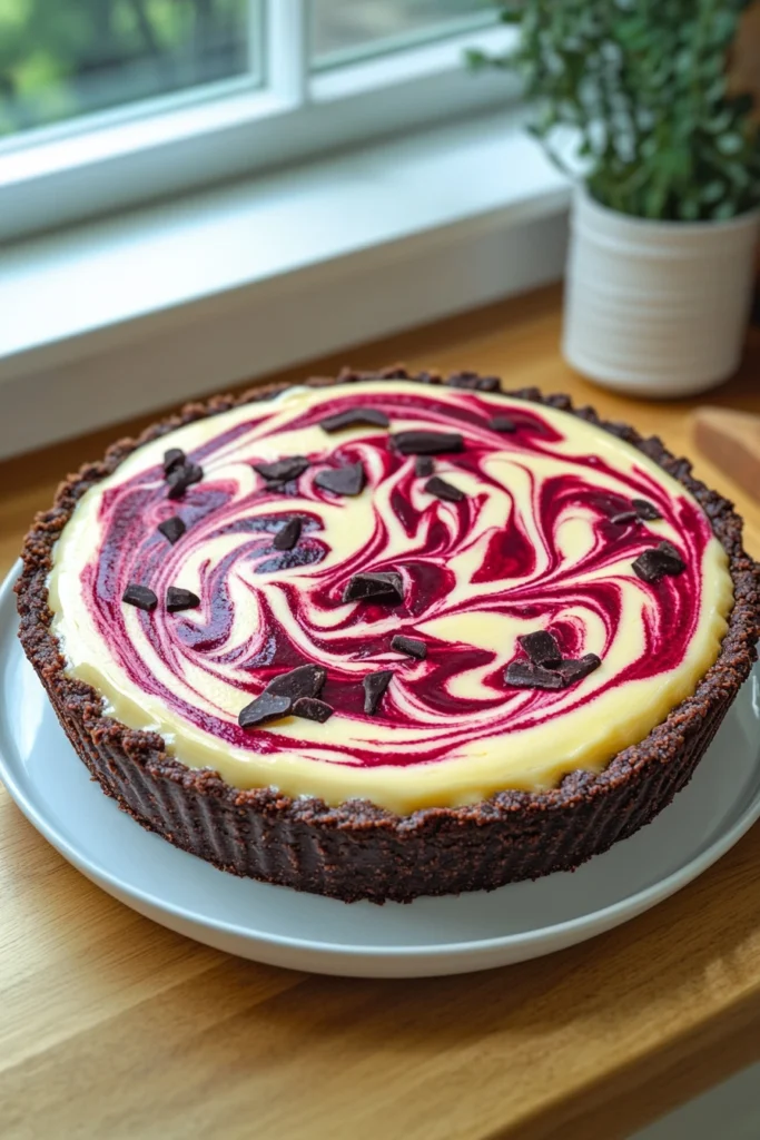 Red Velvet Cheesecake Pie