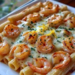 Shrimp Scampi Pasta Bake