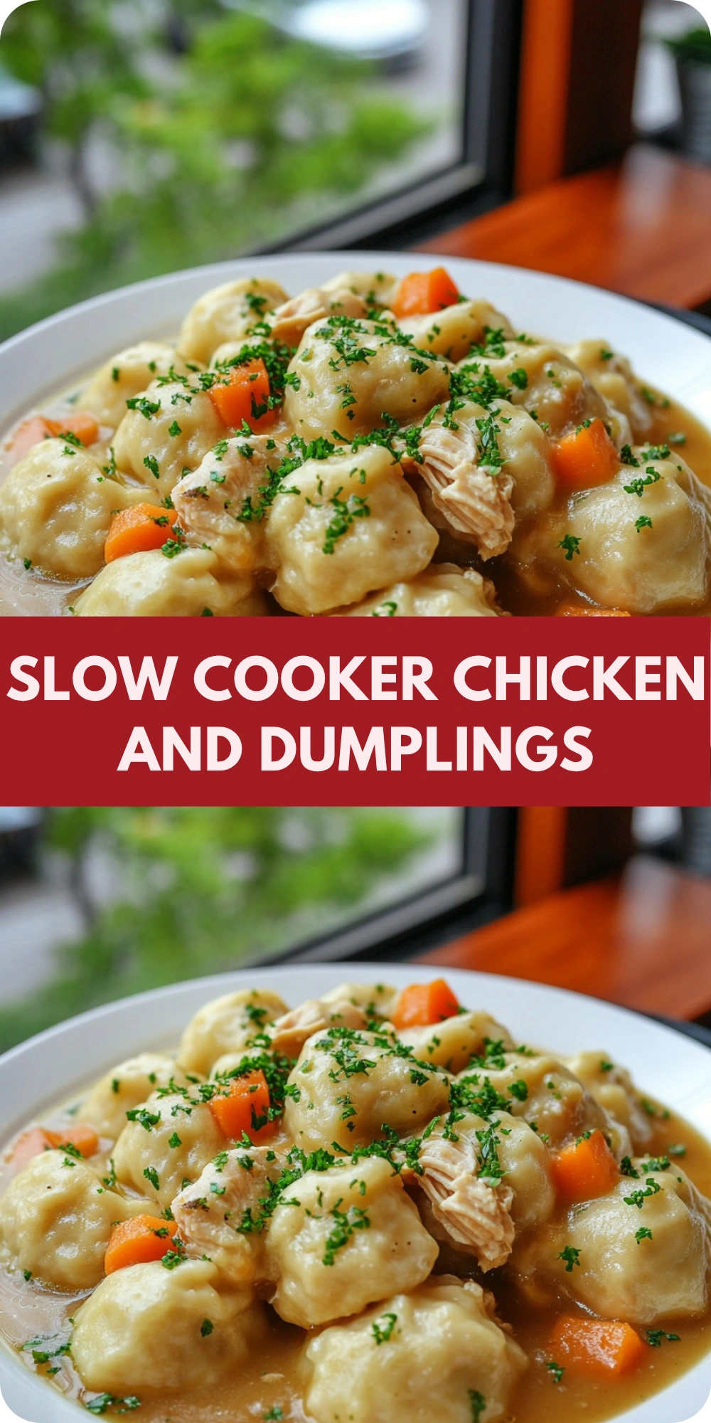 Slow Cooker Chicken and Dumplings