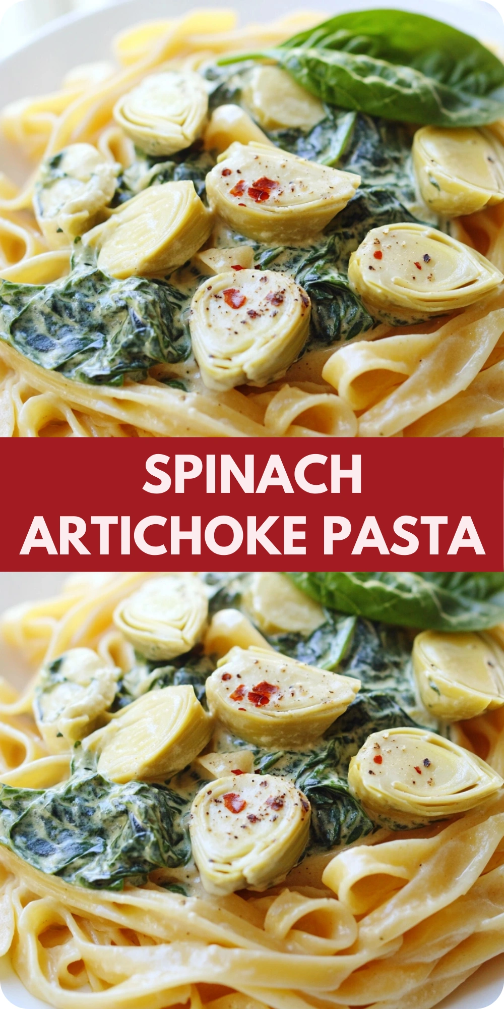 Spinach Artichoke Pasta