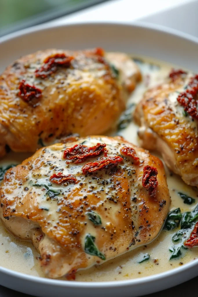 Tuscan Chicken in Cream Sauce