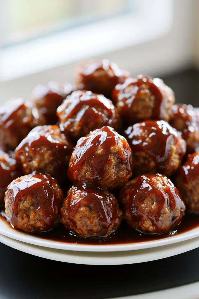 BBQ Meatballs in the Crockpot