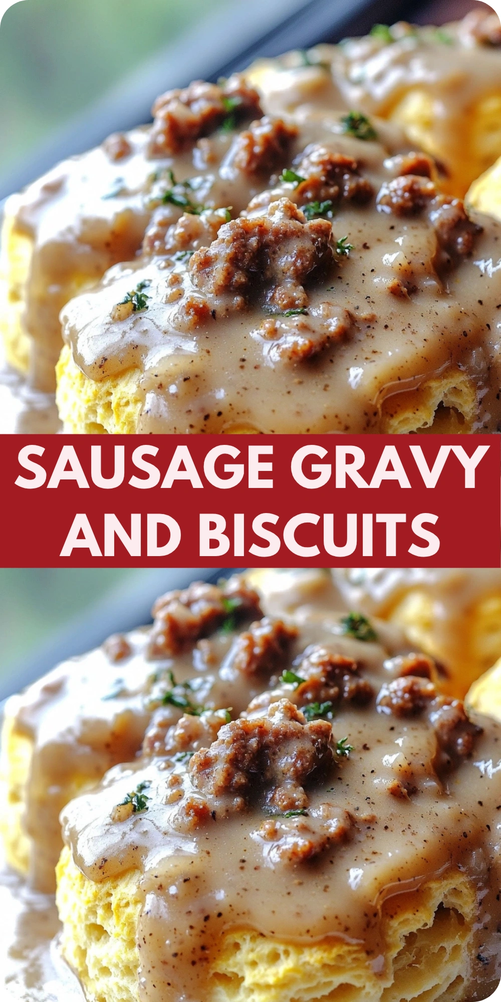 Sausage Gravy and Biscuits
