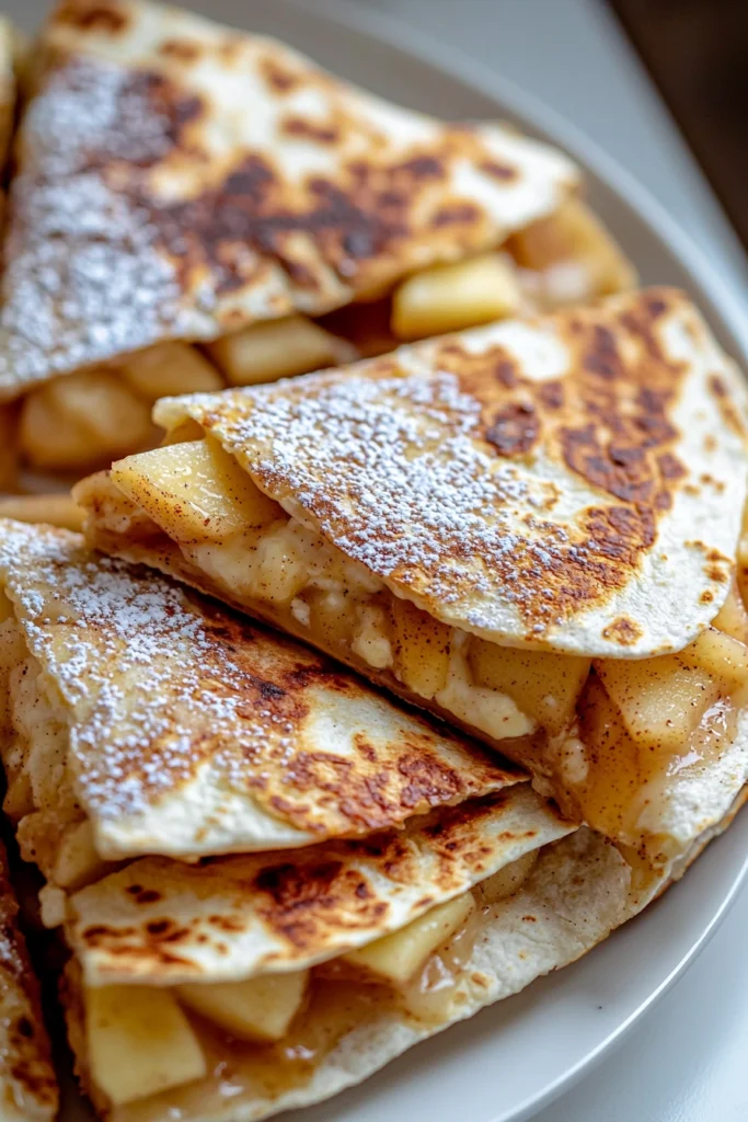Apple Cheesecake Breakfast Quesadillas
