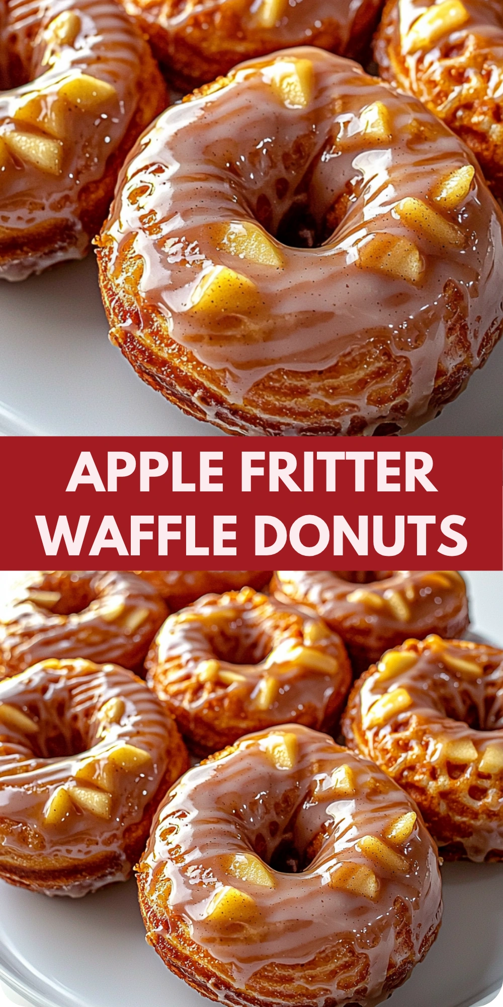 Apple Fritter Waffle Donuts