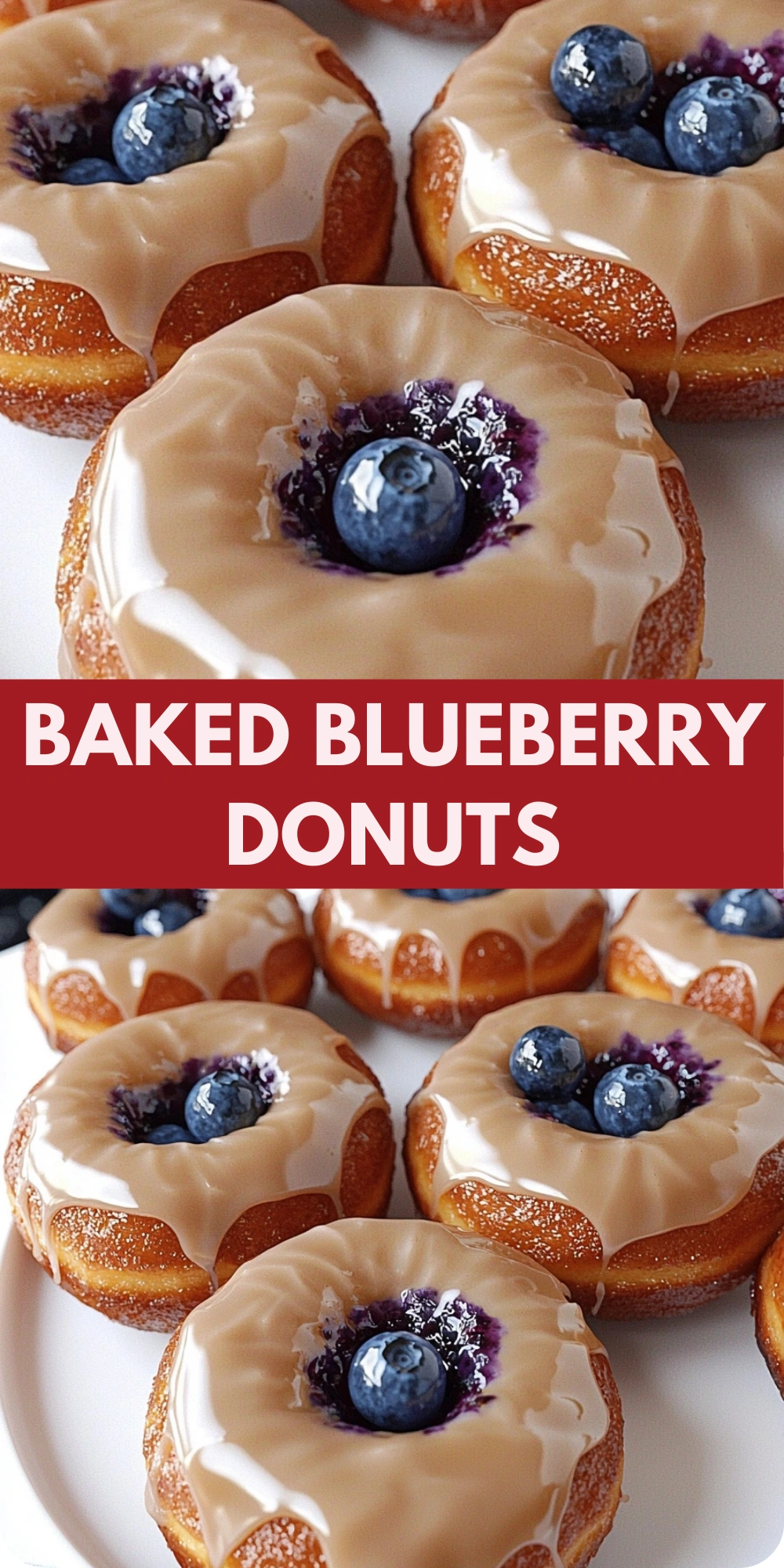 Baked Blueberry Donuts