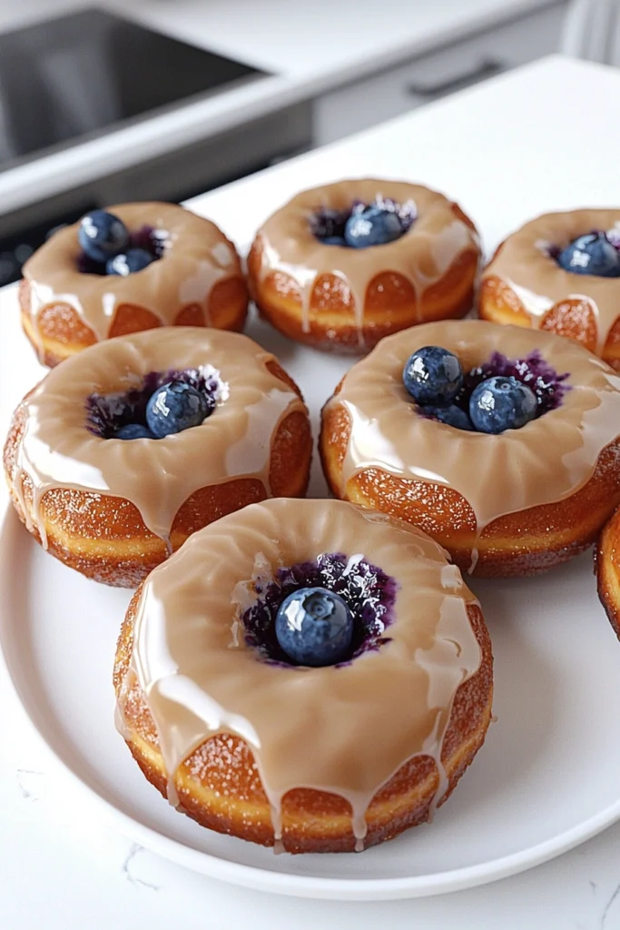 Baked Blueberry Donuts