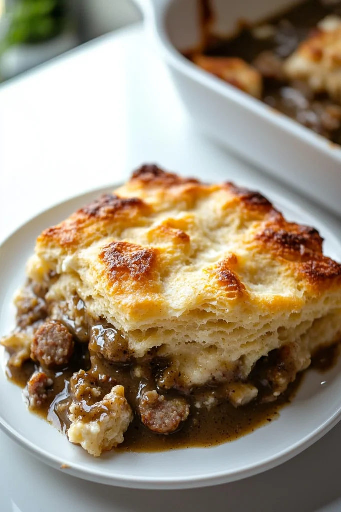 Biscuits and Gravy Casserole