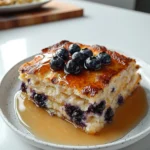 Blueberry Buttermilk Pancake Casserole