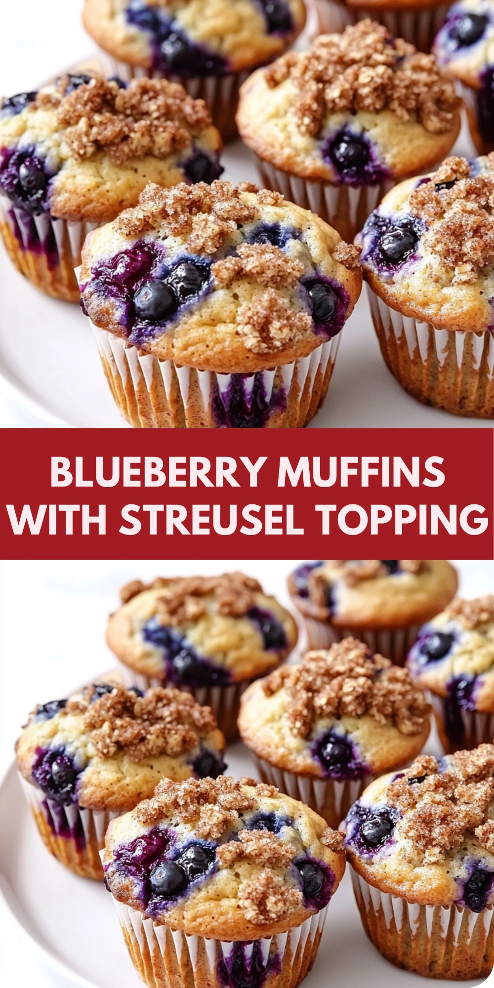 Blueberry Muffins With Streusel Topping