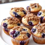 Blueberry Muffins With Streusel Topping