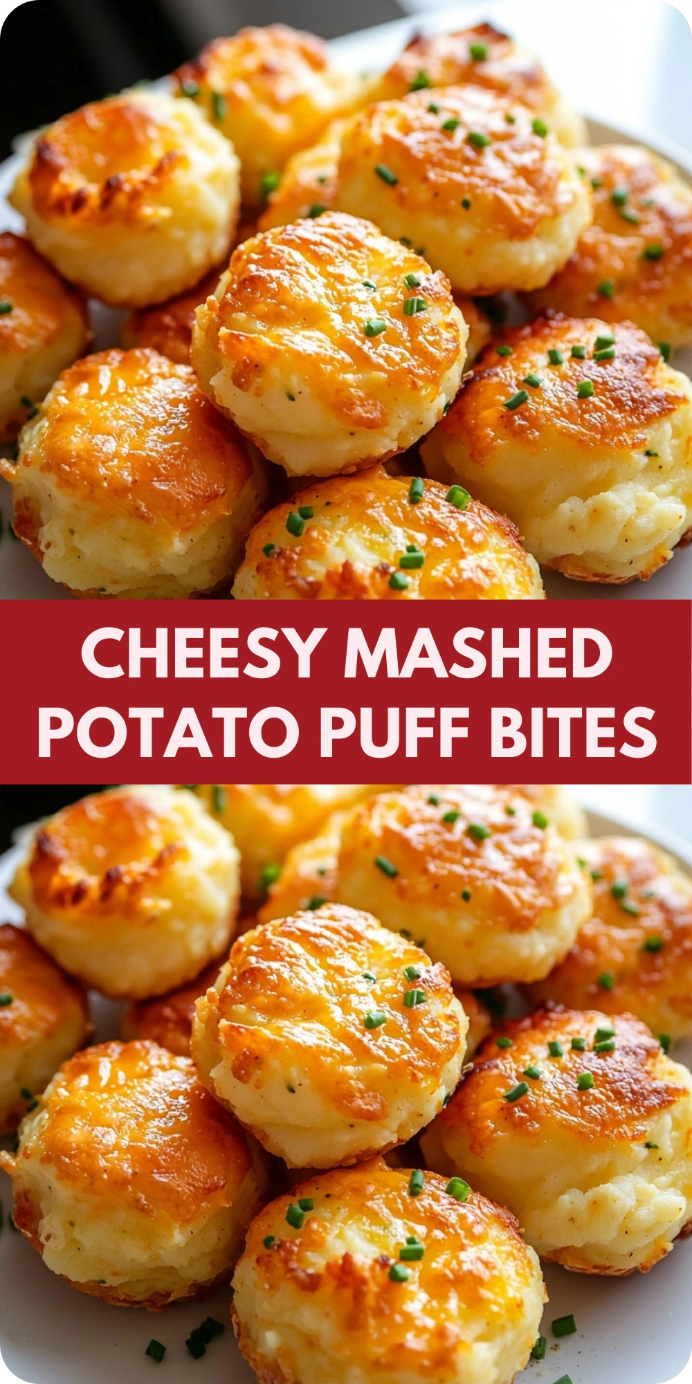 Cheesy Mashed Potato Puff Bites