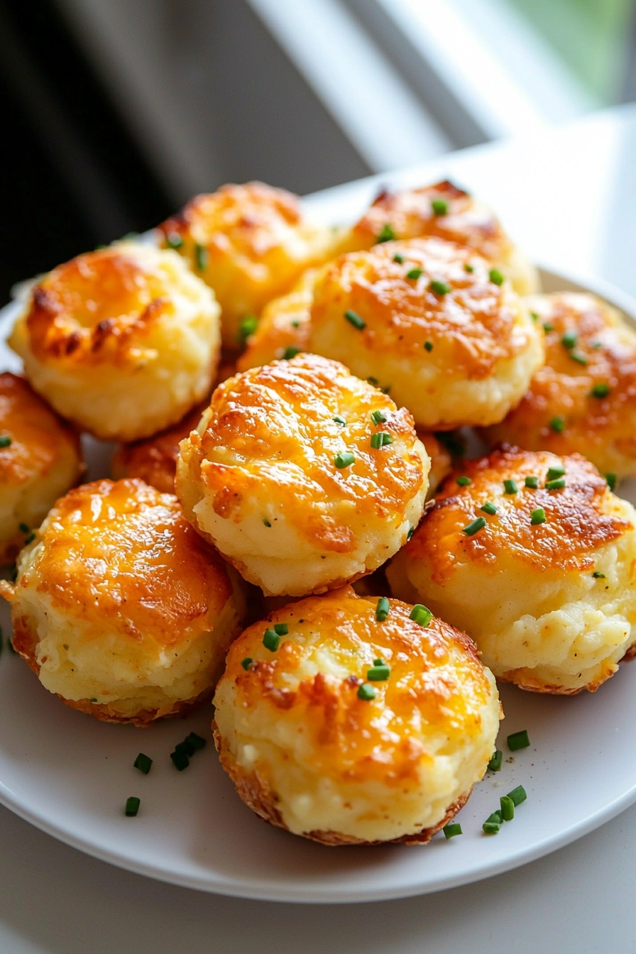Cheesy Mashed Potato Puff Bites