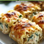 Chicken Alfredo Lasagna Rolls