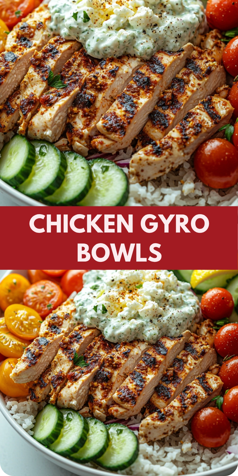 Chicken Gyro Bowls