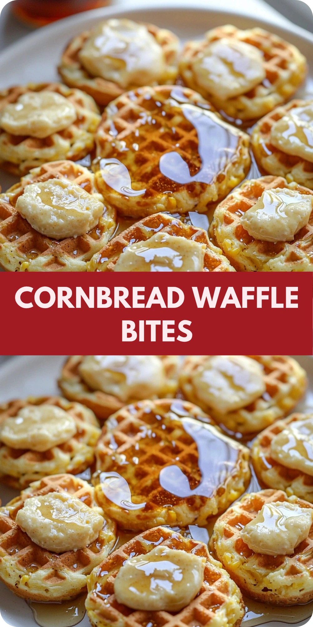 Cornbread Waffle Bites
