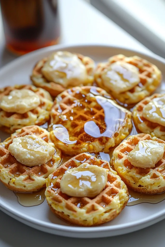 Cornbread Waffle Bites