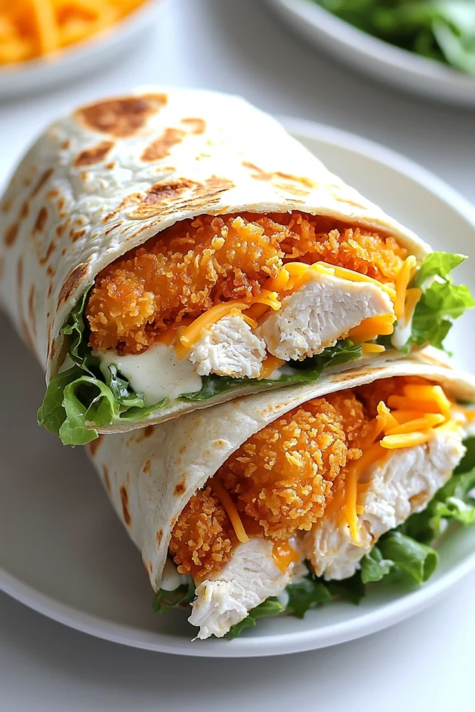 Crispy Chicken Ranch Snack Wrap