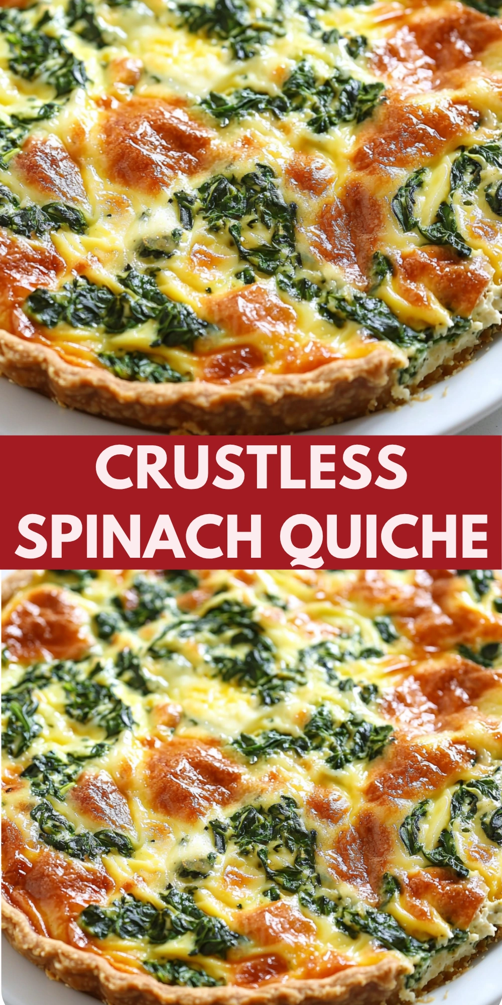 Crustless Spinach Quiche