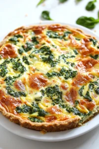 Crustless Spinach Quiche